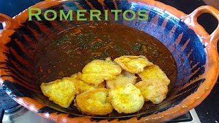 Romeritos con mole y tortas de camarón receta