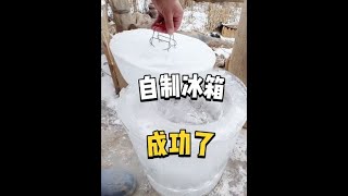 阿克苏零下十几度，自制室外冰箱成功了，邻居家的猫冬生活好惬意#慢生活 #新疆小院 #记录真实生活