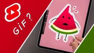 How to Create an Animated GIF in Procreate #shorts