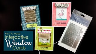 Interactive Cards - Blinds and Valance Dies - Technique Video - Technique Tuesday