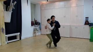 Blues dance Michaylo Petrov \u0026 Nastya Gulovskaya. Close position demo