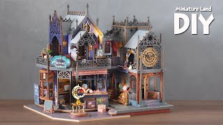 [4K] Holo Magic City || DIY Miniature Dollhouse Kit - Relaxing Satisfying Video