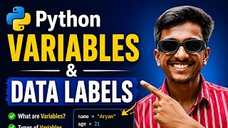 Python tutorial | Data Labels and Variable #python #079