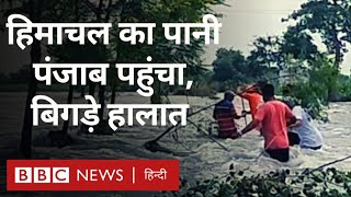 Punjab Flood: पंजाब के कई ज़िले बाढ़ की चपेट में, हिमाचल से आए पानी से बिगड़े हालात (BBC Hindi)