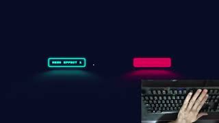 ASMR Programming - Neon button with CSS - No Talking