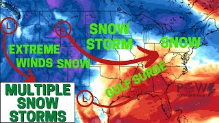 Multiple Snowstorms & Extreme Winds! - POW Weather Channel