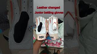 Cricket batting gloves leather change #cricketbattingglovesrepair #leatherchange #cricket #gloves