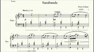 Sarabande - Pierre Gallant - Piano Repertoire 6