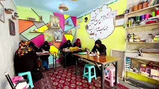 Barred from school, Afghan women draw to ease despair