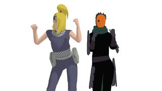 「MMD akatsuki」Tobi, Deidara | Naruto