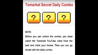 Tomarket 2025-02-06 daily combo