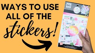 How to use ALL the Stickers - Happy Planner 