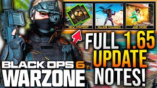 Black Ops 6: Full 1.65 UPDATE PATCH NOTES! New GAMEPLAY CHANGES, BUG FIXES, \u0026 More! (WARZONE Update)