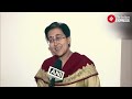 delhi new cm aap leaders arvind kejriwal u0026 atishi react to rekha gupta being sworn in as delhi cm