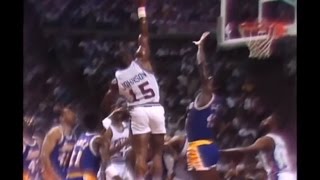 Vinnie Johnson - Game 2 1989 NBA Finals (18 Points Off the Bench, Block on Klay Thompson's Dad)
