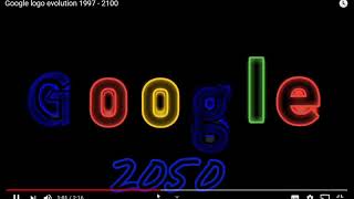 Google logo evolution 1997 -2100