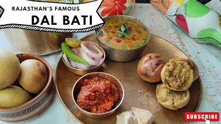 राजस्थानी दाल बाटी जिसे खा के दिल खुश हो जाए। दाल बाटी। #Dal Bati recipe