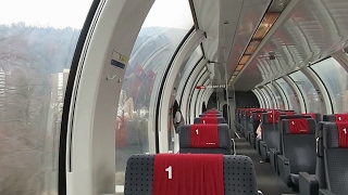 Switzerland: SBB, Riding onboard a 1st Class Swiss panoramic coach