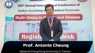 Prof. Antonio Cheung from Taiwan Attending the IABSCON 2025 at AIIMS Bhopal.