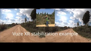 Vuze XR Stabilization example