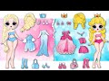 Elsa & Peach Princess Get NEW FASHION 😍 / DIYs Paper Dolls & Crafts