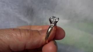 1.51CT F/SI2 DIAMOND 14K GOLD ENGAGEMENT RING