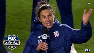 Carli Lloyd's farewell speech to the United States Women's National Team | FOX SOCCER