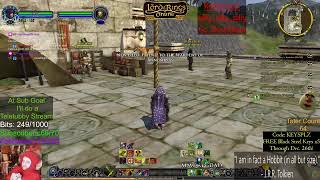 Poteen OBowen playing LOTRO, TUBBY STREAM *Angmar* lvl to 60 MINSTREL (blue line)