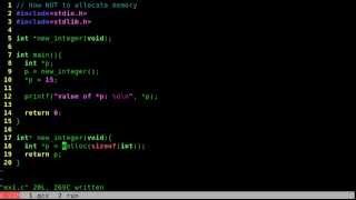 C: malloc and functions returning pointers