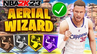NBA 2K23 How to Dunk with Alley-Oop + Putbacks ! 2K23 Aerial Wizard Badge Test