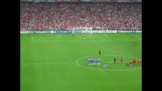 UEFA Champions League Final Drogba winning Penalty Kick from Chelsea End in Munich