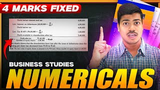 Most Important Numericals in Business studies | 4 Marks Fixed | Class 12 Board exam 2025