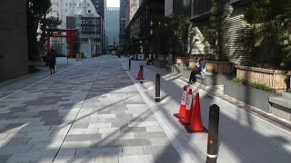 東京・日本橋　新たに鎮座した福徳神社の周辺のコミュニティ空間　Newly built shrine in Nihonbashi,Tokyo