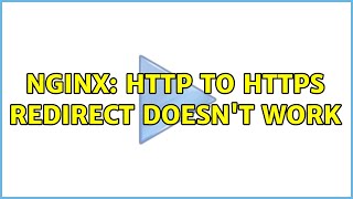 nginx: http to https redirect doesn't work