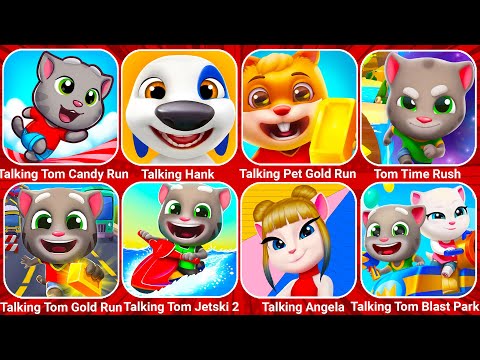 Mi Talking Hank, Talking Tom: ¡A por el oro!, Talking Pet: ¡A por el oro!, Mi Angela, Talking Tom Blast Park…