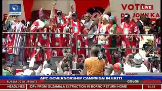 Fayemi, APC Governors Display Dance Moves At APC Rally In Ekiti