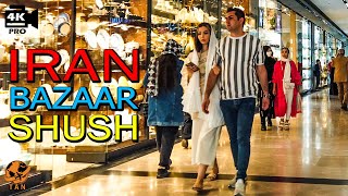 Iran Walking Tour on Bazaar Shush Tehran Iran walk 4k