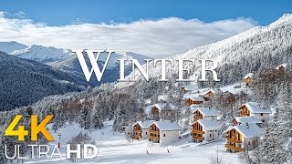 Matterhorn 4K-Captivating Winter Wonderland • Breathtaking Views with Soothing Music for Relaxation