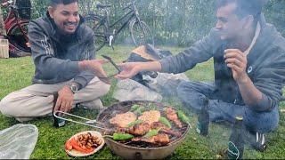 Naya nepali sathi bhai haru sanga Barbecue😋 |deepak magar |denmark |nepal |vlog|