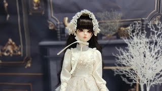 구체관절인형 빈티지드레스만들기 (Making bjd vintage style dress) 球体関節人形