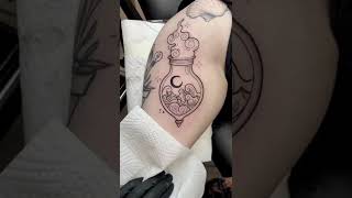 Potion Bottle Tattoo By Julia Noir Ink