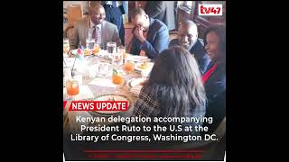 Kenyan delegation accompanying President Ruto to the U.S at the Library of Congress, Washington DC.