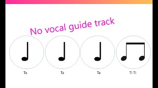 Resource: Rhythm Drill - Quarter and Eight Notes - NO VOCAL GUIDE TRACK