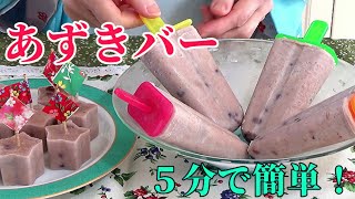 【あずきバーの作り方】材料4つで超簡単！井村屋風の”あずきバー”が作れます‼ How To Make Japanese Ice pop/Adzuki bar/Japanese Sweet