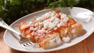 Entomatadas de queso - Cheese enchiladas - Recetas de cocina mexicana
