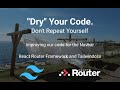 Components vs React Router Layout Routes. Making our Navbar code 
