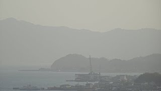 黄砂が飛来した夕方の様子　平成29年5月7日