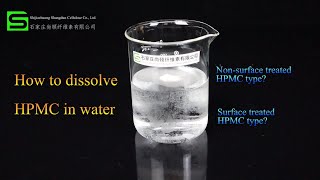 How to dissolve HPMC in water