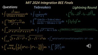 MIT 2024 Integration Bee Finals