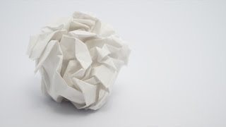 Origami Snowball - April fool's day #1